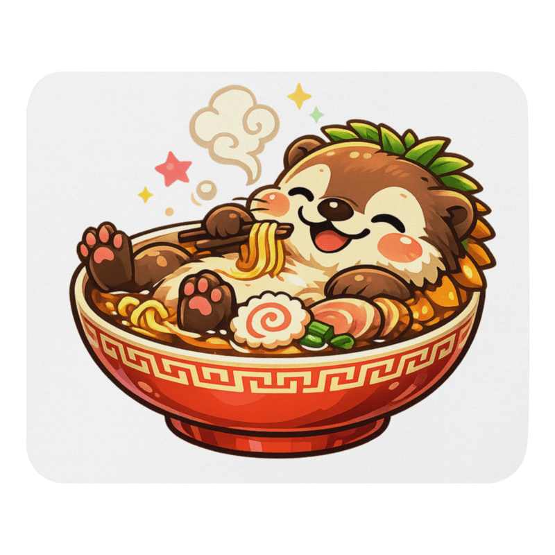 Ramen Otter Mouse Pad