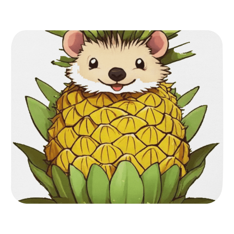Pineapple Hedgehog Mouse Pad