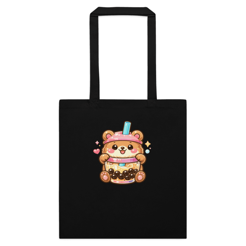 Bubble Tea Bear Tote Bag