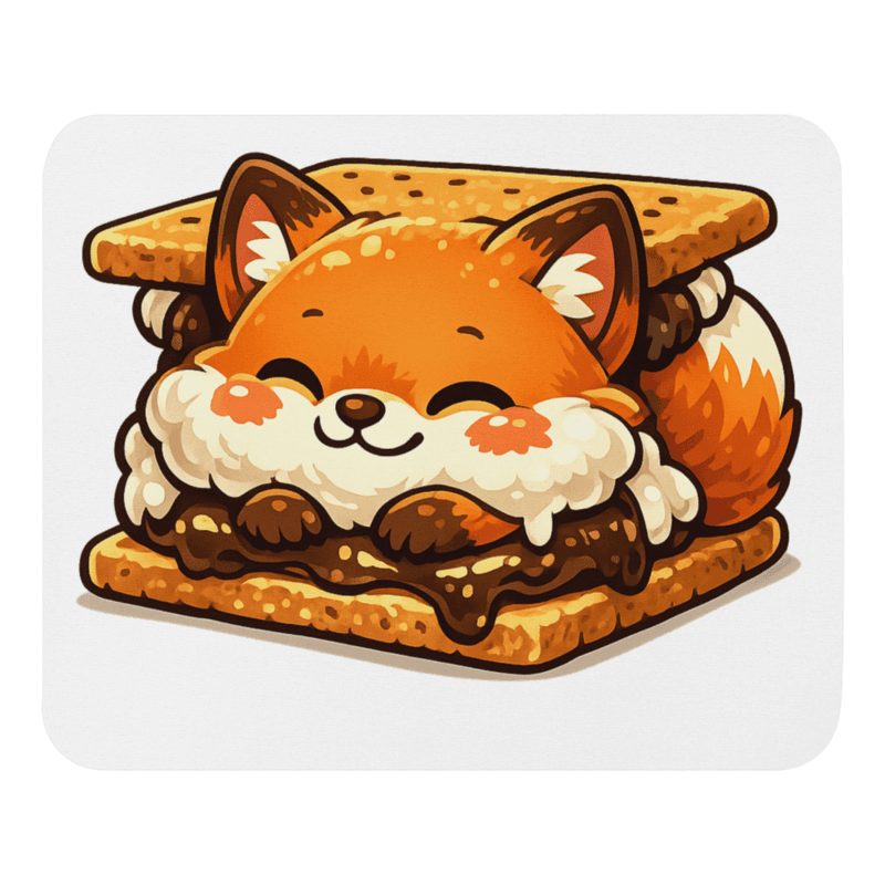 Smore Fox Mouse Pad