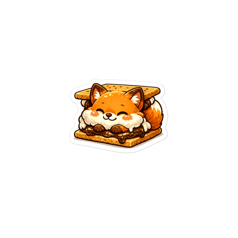 Smore Fox Stickers
