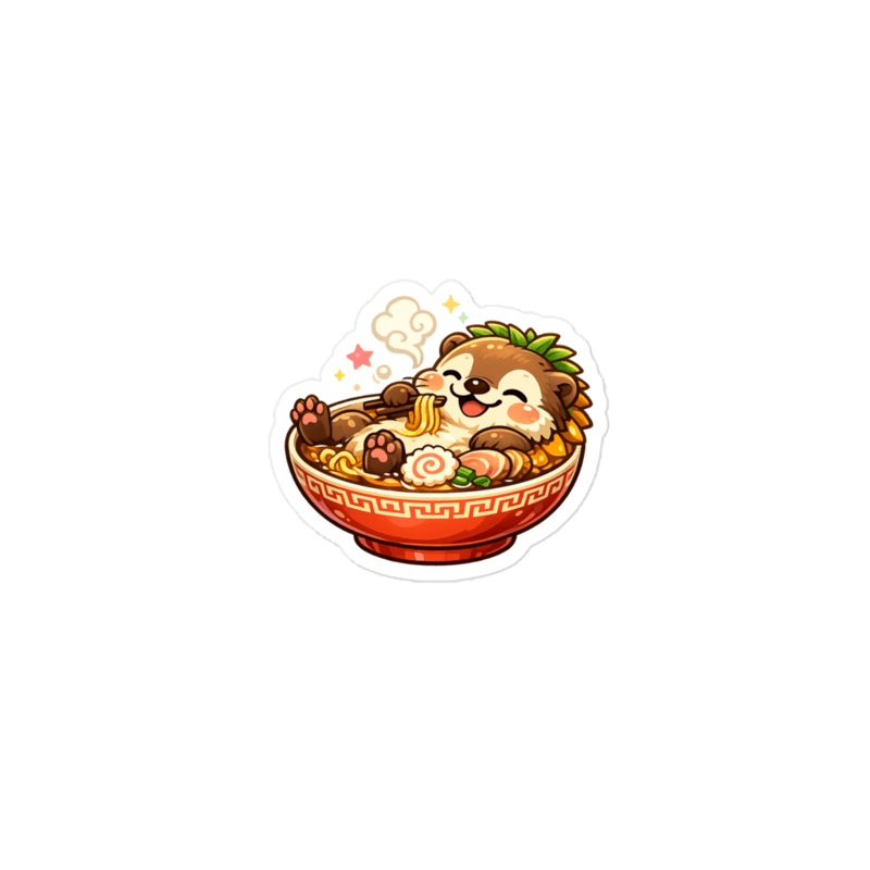 Ramen Otter Stickers